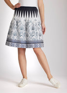 Kurzer One Size Rock LACROSA-S mit Gummiband und Vogelmuster in Blau