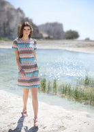 Kurzes Kleid TAOPIA aus Baumwoll - Mix in A - Linie - FOX'S - Fashion