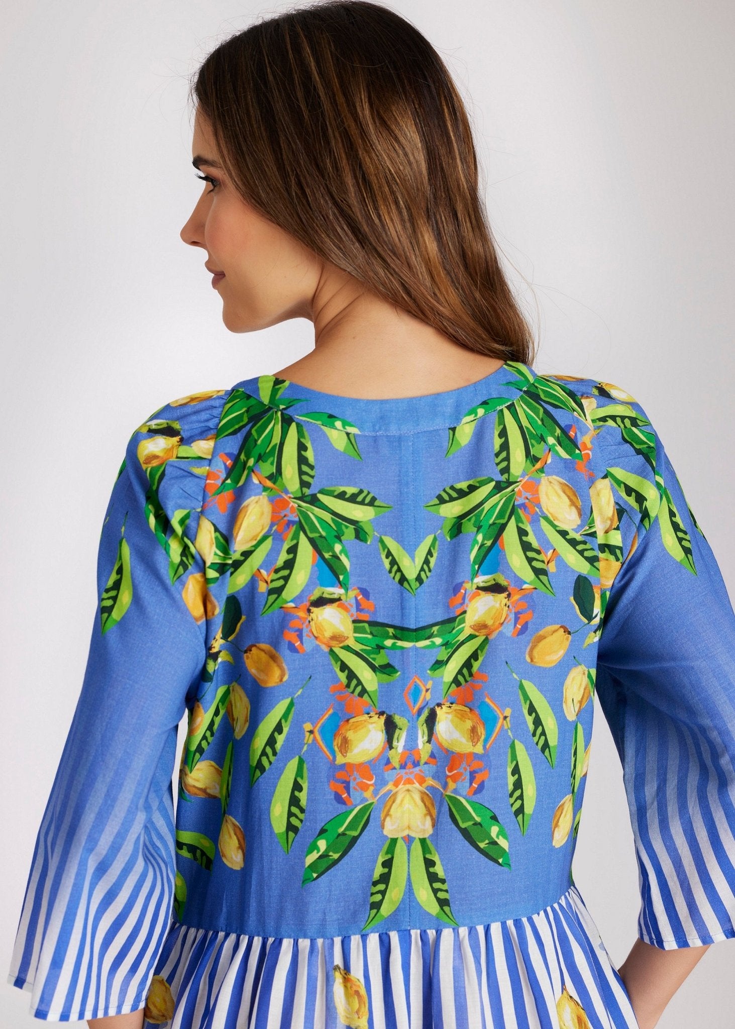 Kurzes Kleid YIJANA aus 100 % Baumwolle in A - Linie - FOX'S - Fashion