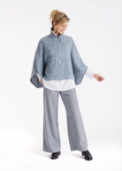 Hose YOTUKA mit geradem Bein und Eingrifftaschen in Blau