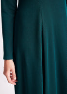 Langes Kleid PETRONO aus fein geripptem Viskose-Mix in A-Linie - FOX'S-Fashion