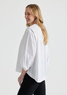 Legere Bluse BLOMBERGA aus 100 % Baumwolle - FOX'S - Fashion