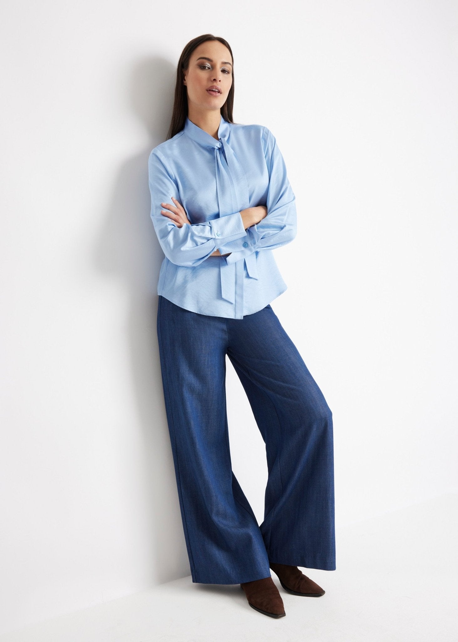 Legere Bluse GLUSIA aus Viskose-Mix mit Knopfleiste - FOX'S-Fashion