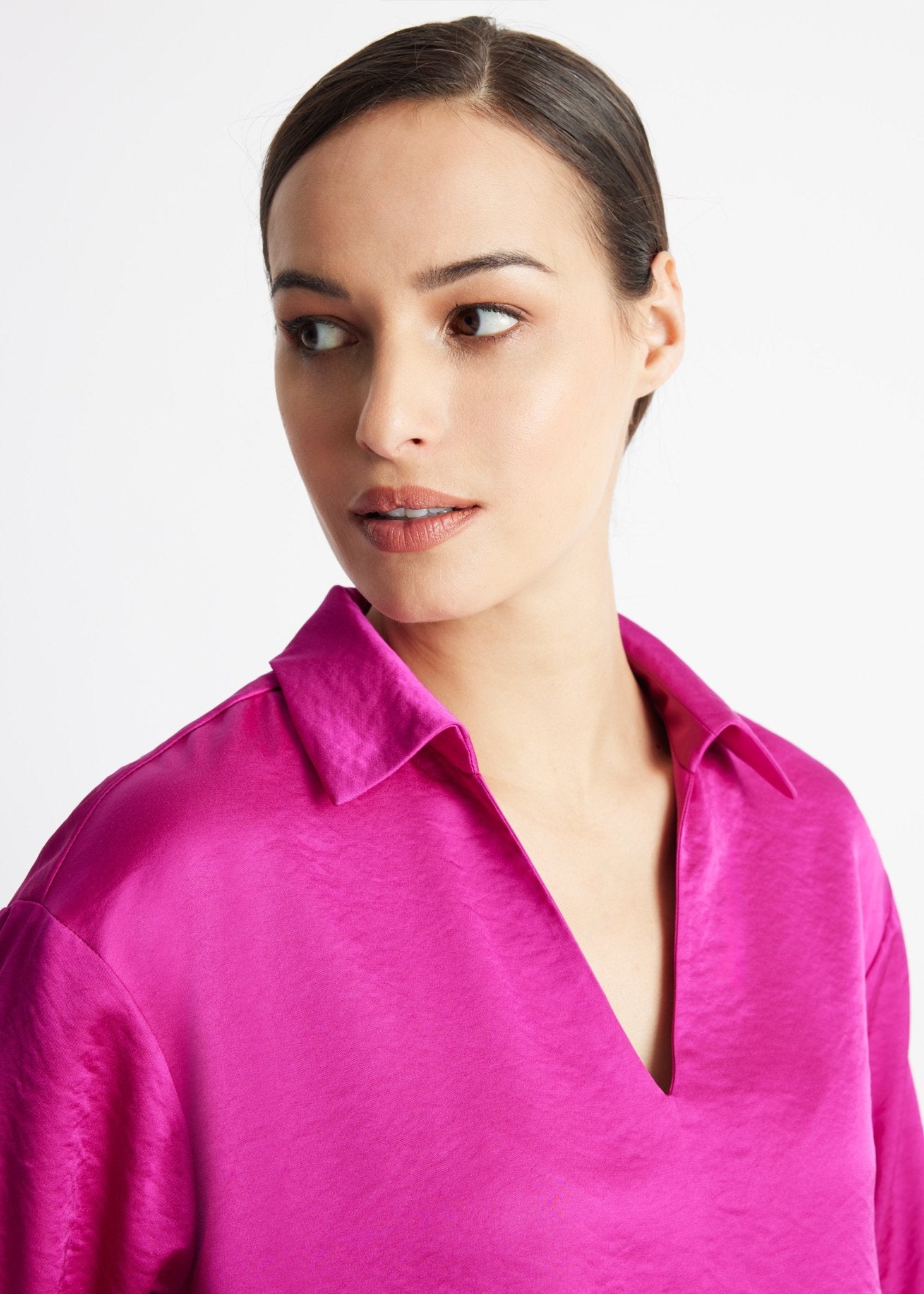 Legere Bluse GLYNCH aus Viskose-Mix mit Rückenpasse - FOX'S-Fashion
