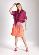 Legere Bluse NEVONA aus Tencel - Mix mit Bindedetail - FOX'S - Fashion