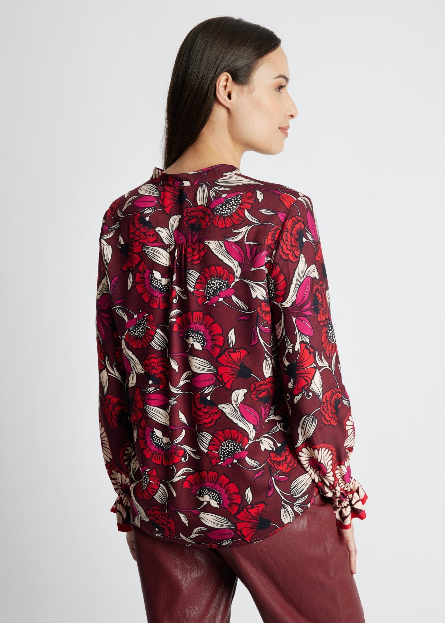Legere Bluse VALYRA aus 100 % Viskose - FOX'S-Fashion