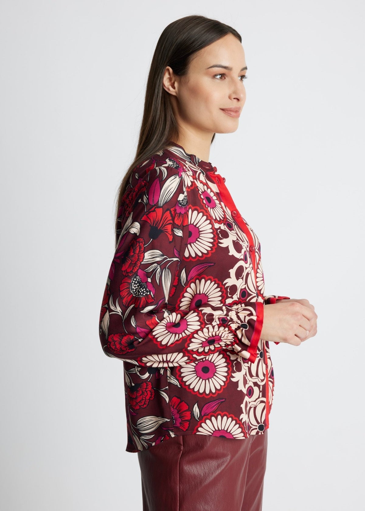 Legere Bluse VALYRA aus 100 % Viskose - FOX'S-Fashion