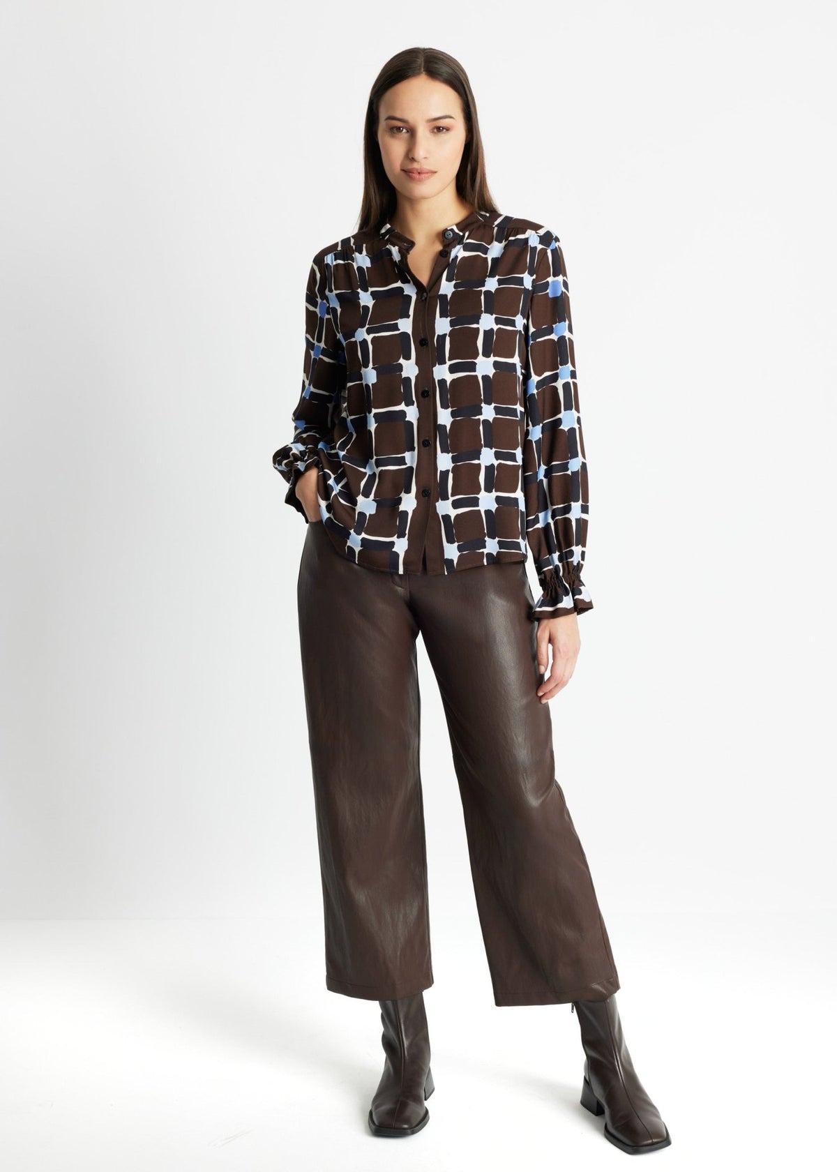 Legere Bluse VALYRA aus 100 % Viskose - FOX'S-Fashion