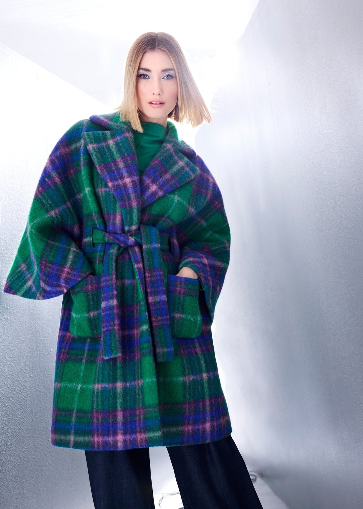 Legere Cape-Jacke KAPILARI aus Schurwolle - FOX'S-Fashion