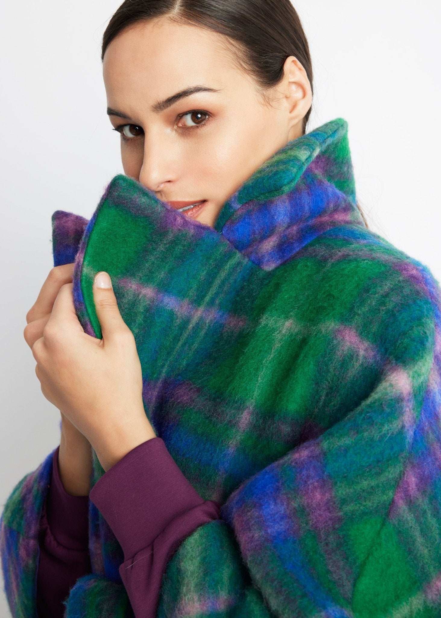 Legere Cape-Jacke KAPILARI aus Schurwolle - FOX'S-Fashion
