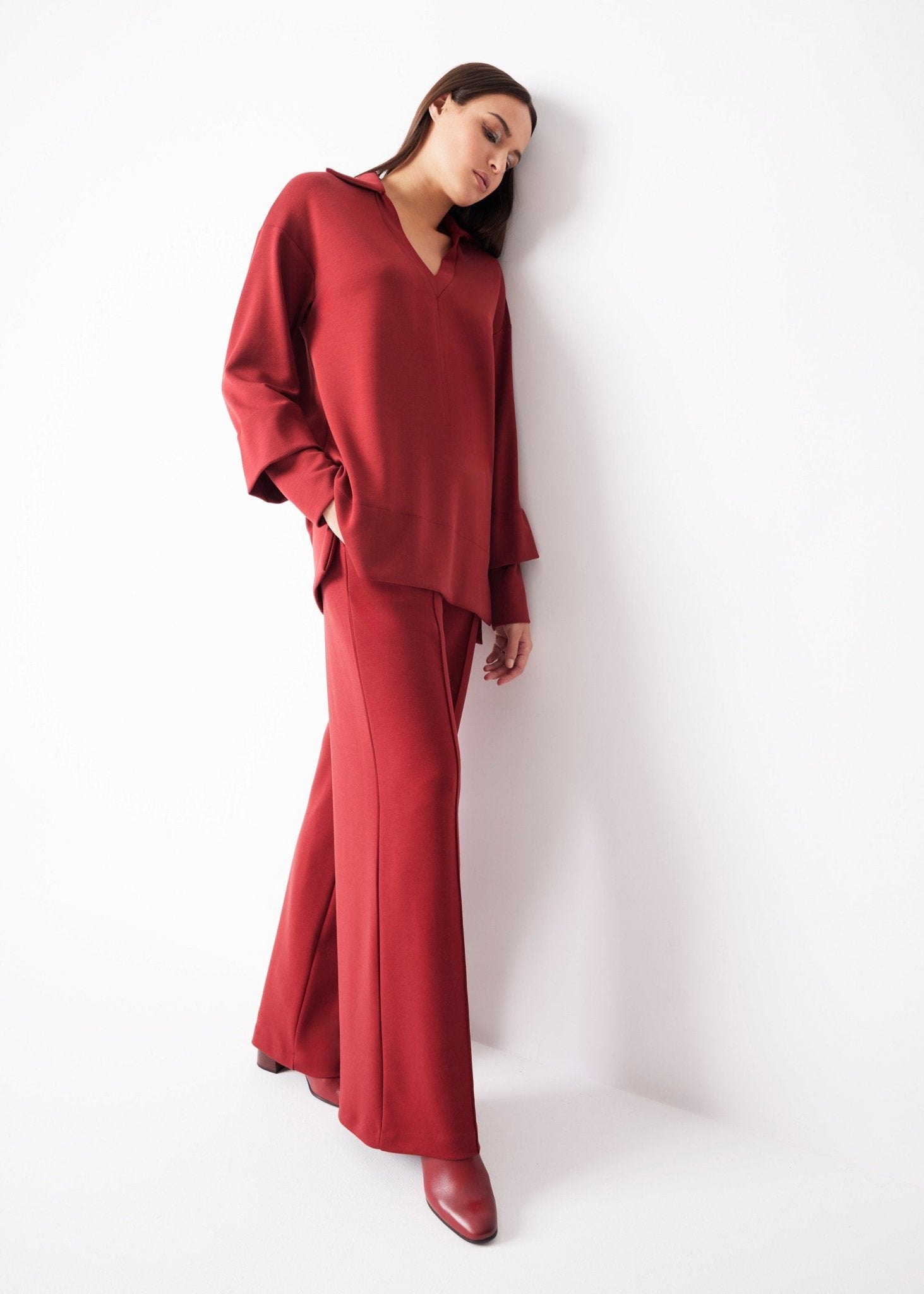 Legere Hose INANA aus Viskose-Mix mit Stretch - FOX'S-Fashion