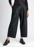 Legere Hose ZABERA aus 100 % Baumwolle mit asymmetrischem Bund - FOX'S-Fashion