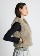 Legere Weste MUWI aus Teddystoff - FOX'S-Fashion