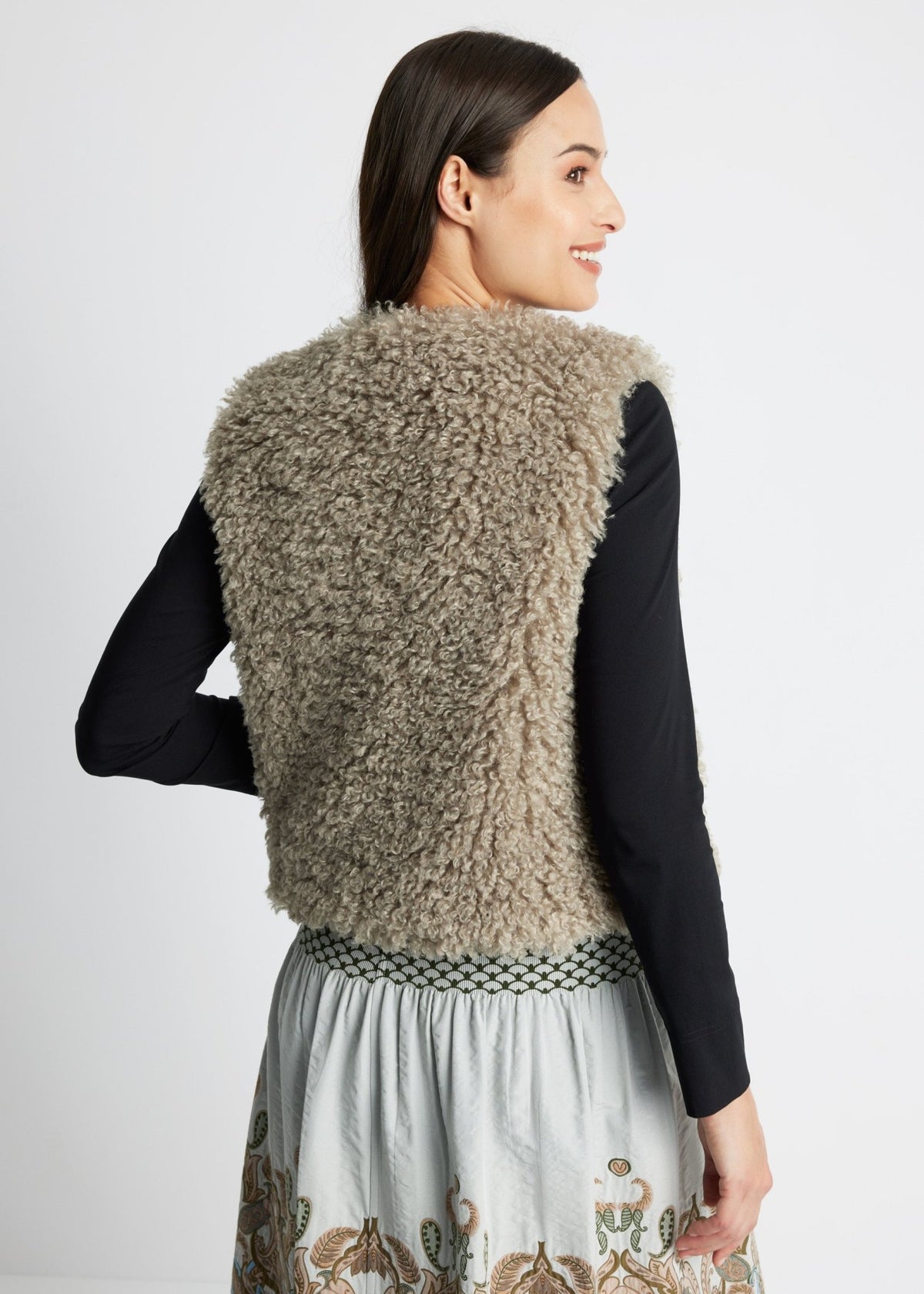 Legere Weste MUWI aus Teddystoff - FOX'S-Fashion