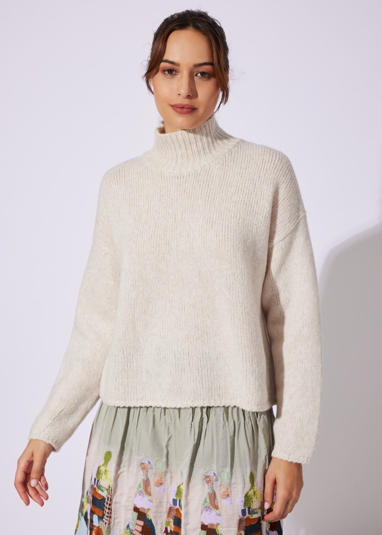 Legerer Strickpullover DEROLY aus Schurwolle - FOX'S-Fashion