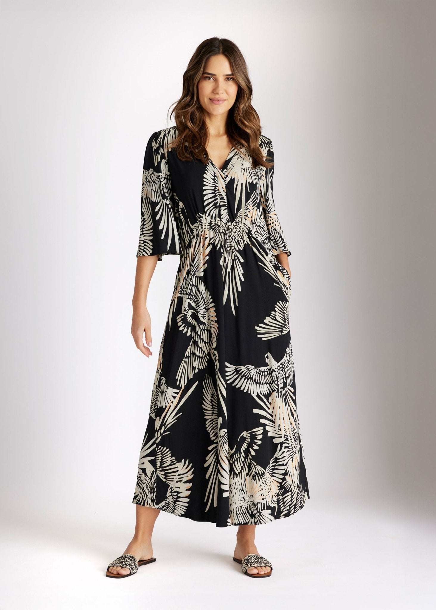 Legeres Midi - Kleid WYNADJA aus Viskose - FOX'S - Fashion