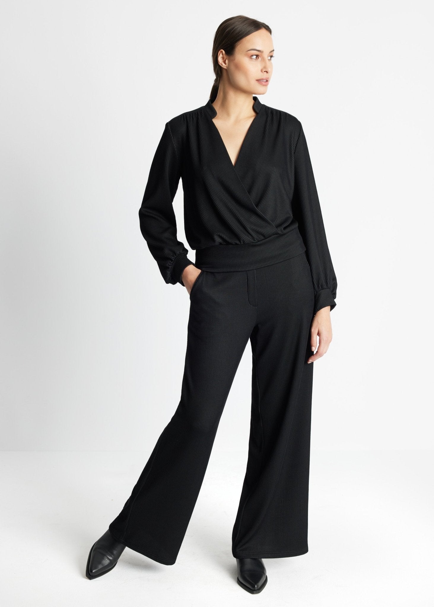 Legeres Shirt PYGMA aus fein geripptem Viskose-Mix - FOX'S-Fashion