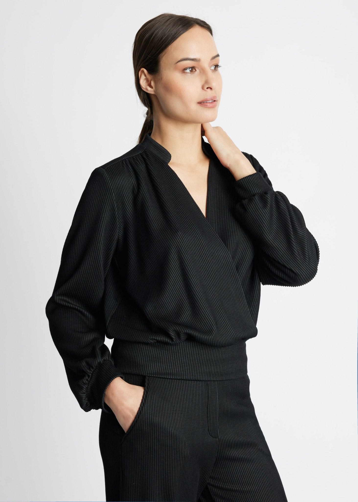 Legeres Shirt PYGMA aus fein geripptem Viskose-Mix - FOX'S-Fashion