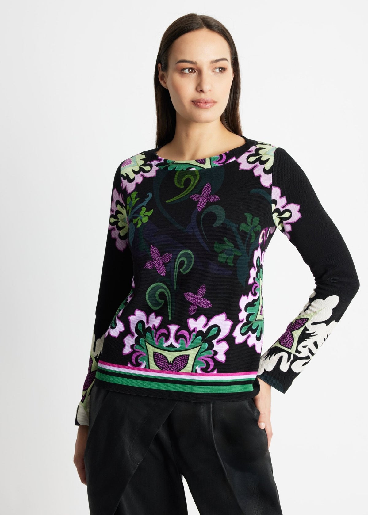 Leicht taillierter Pullover RAPULO aus Viskose-Mix - FOX'S-Fashion