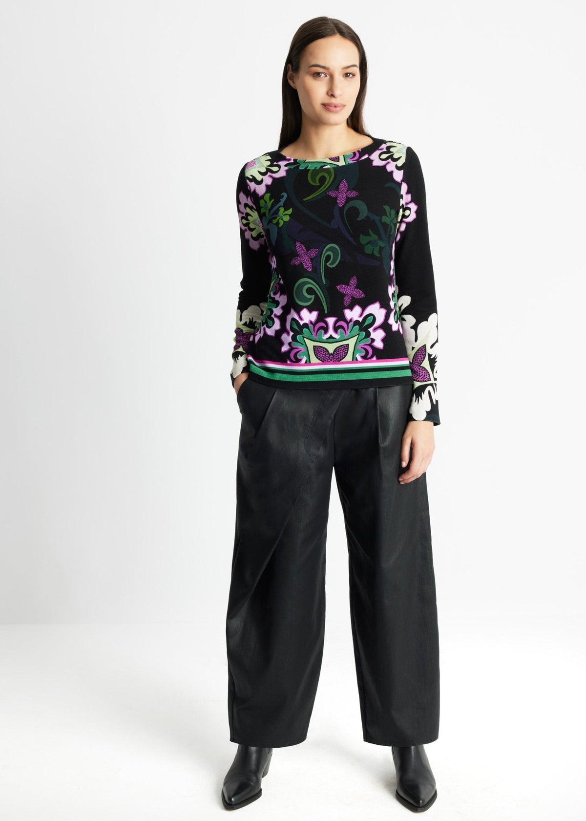 Leicht taillierter Pullover RAPULO aus Viskose-Mix - FOX'S-Fashion