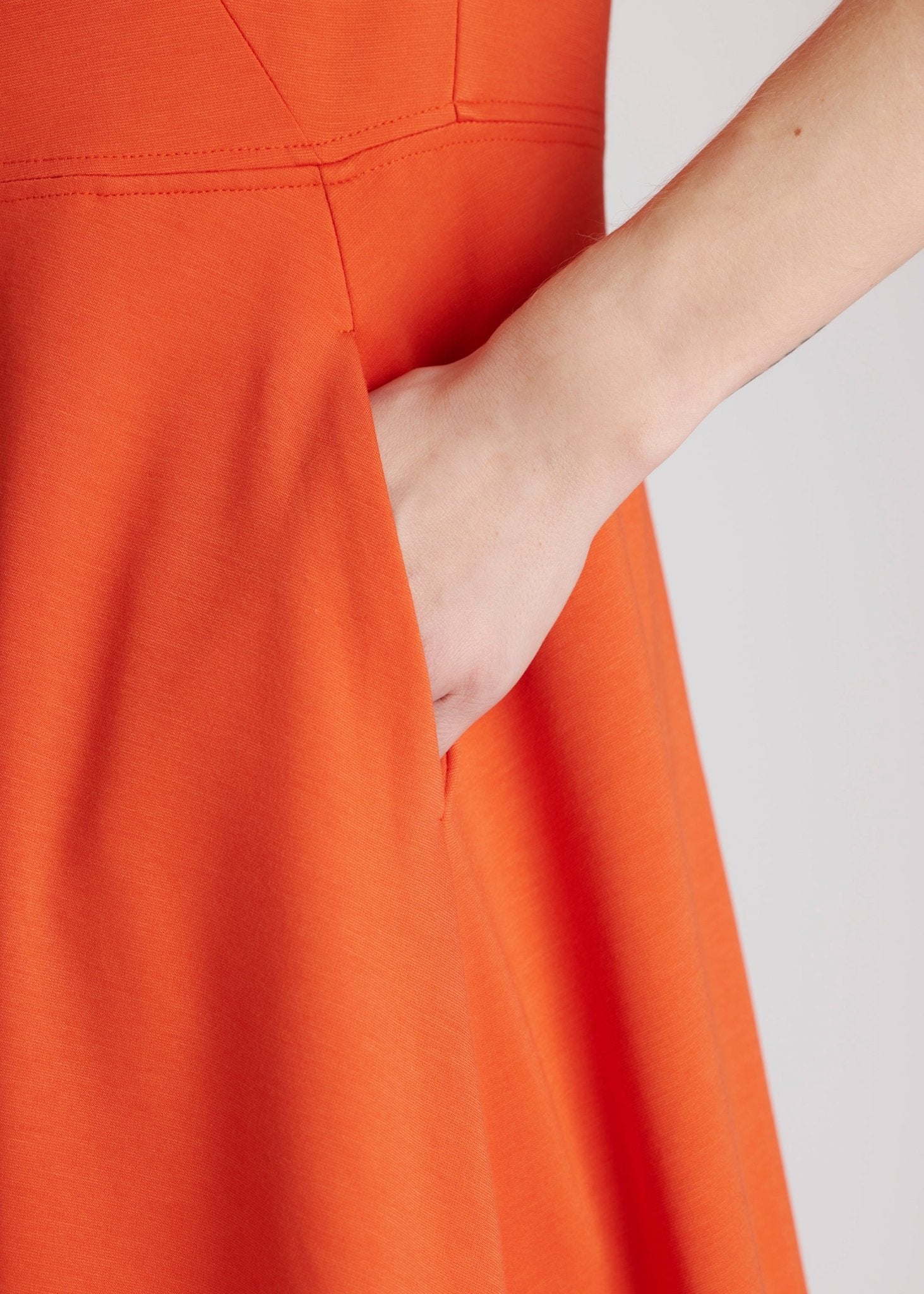 Midi - Kleid SONUX aus Viskosejersey und Taft in leichter O - Form - FOX'S - Fashion