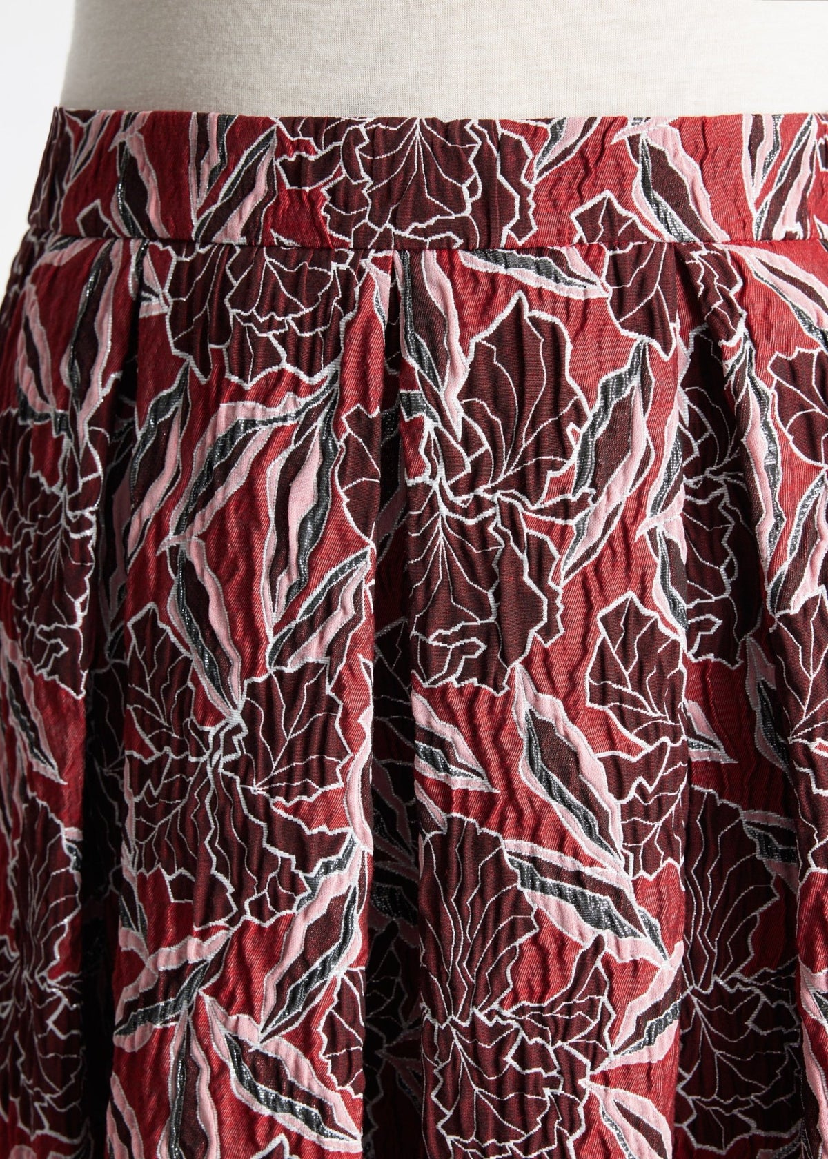 Midi-Rock WUPERO aus Viskose-Baumwoll-Mix in A-Linie - FOX'S-Fashion