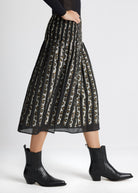 One Size Rock LEOPARO-W aus Viskose-Mix in Midi-Länge - FOX'S-Fashion