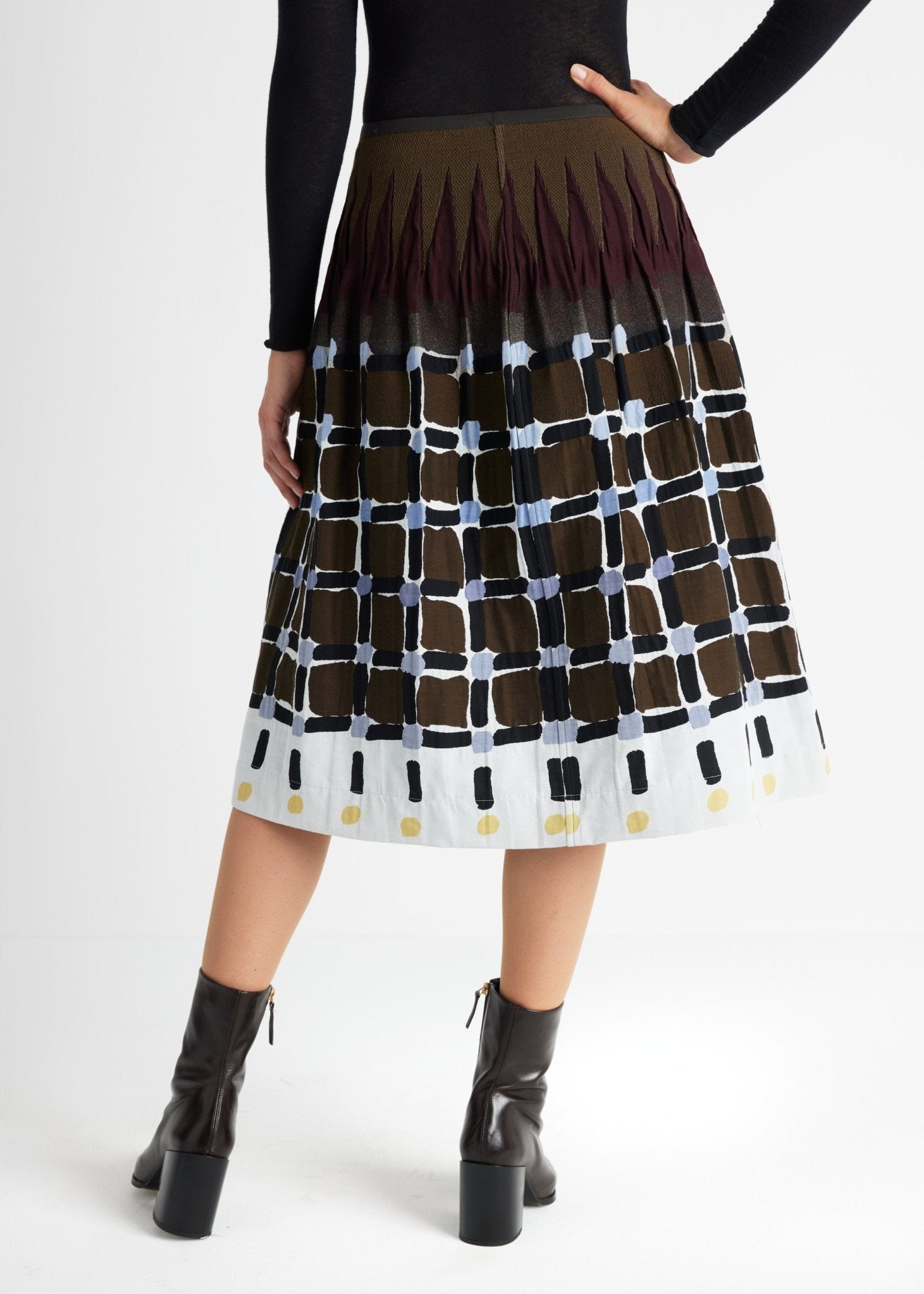 One Size Rock LONGERO-W aus Baumwoll-Mix in Midi-Länge mit Gummibund - FOX'S-Fashion