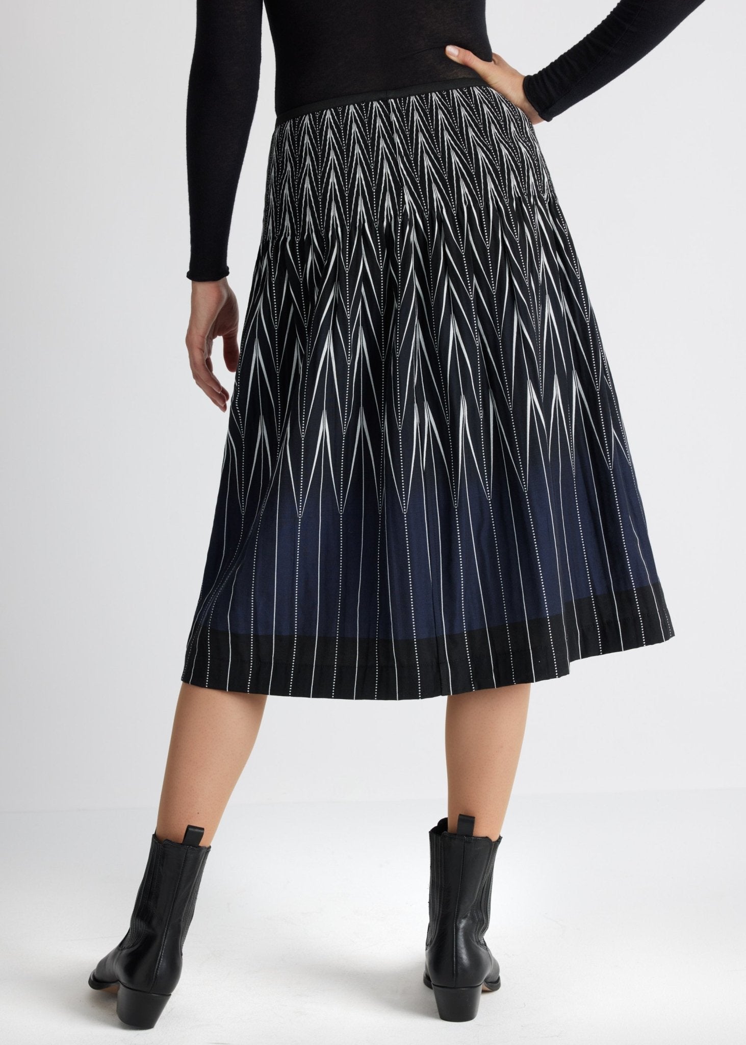 One Size Rock LONGERO-W aus Baumwoll-Mix in Midi-Länge mit Gummibund - FOX'S-Fashion