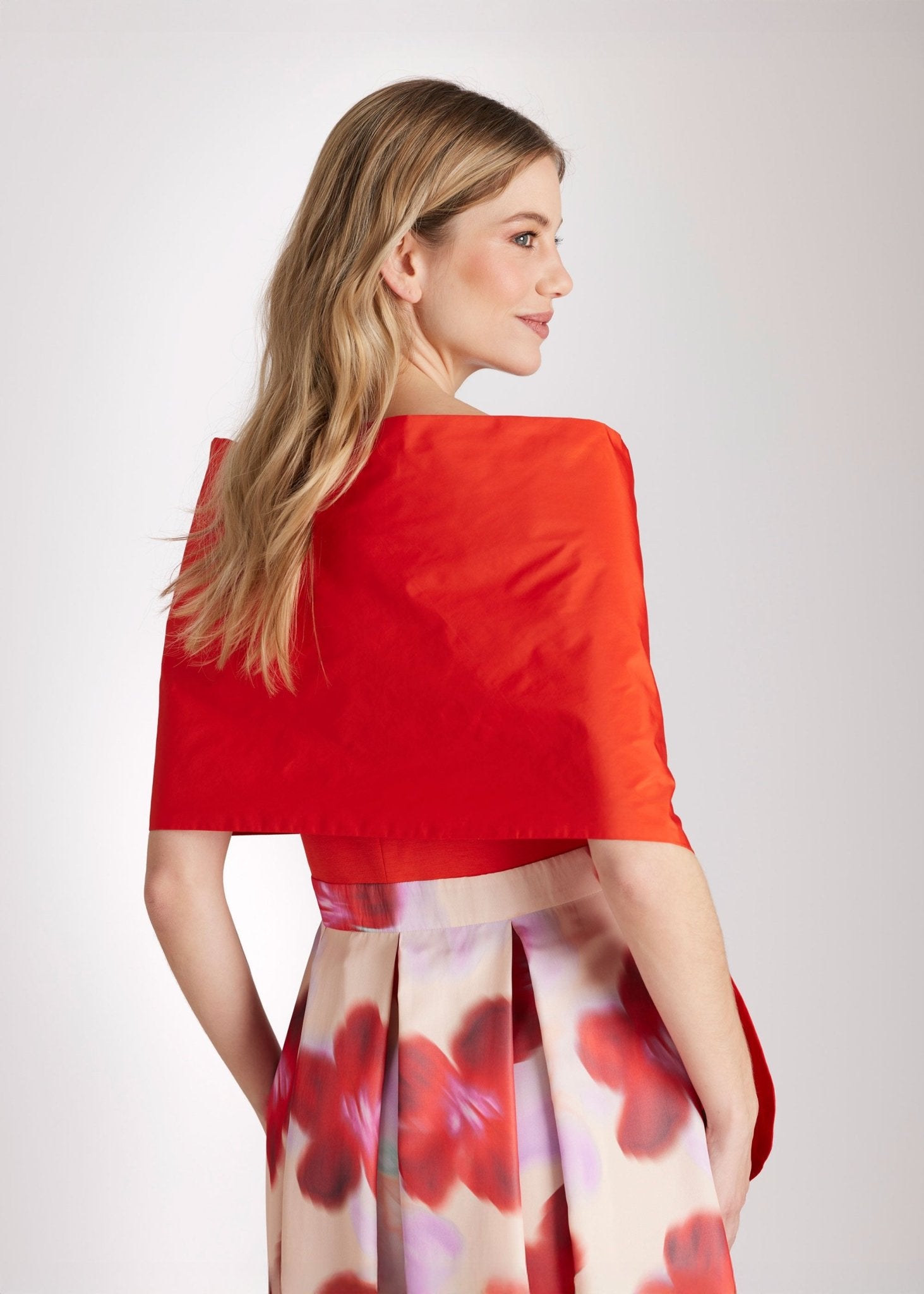 Rechteckige Stola STOLIA aus Taft mit Durchzugschlitz - FOX'S - Fashion