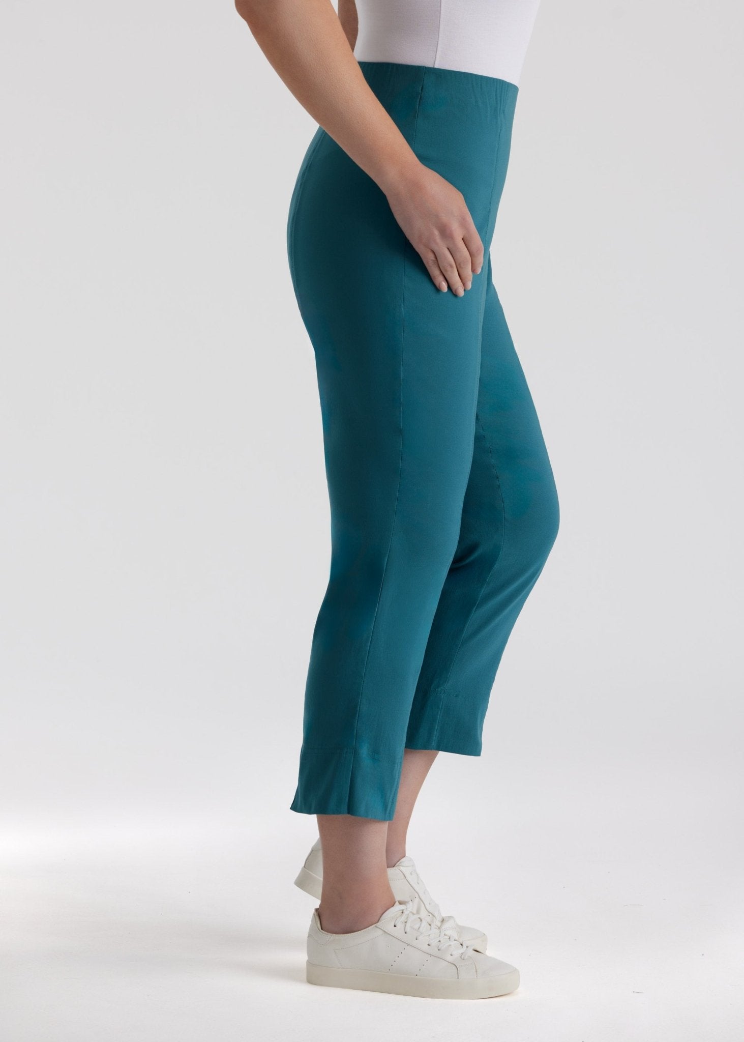 Schmale 7/8 - Hose MESSINI aus Baumwollmix mit Stretch - FOX'S - Fashion