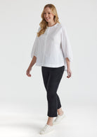 Schmale 7/8 - Hose MESSINI aus Baumwollmix mit Stretch - FOX'S - Fashion