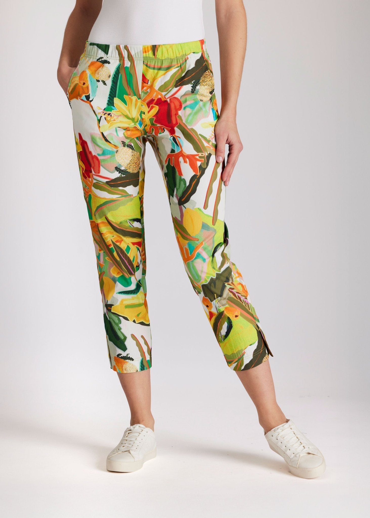 Schmale 7/8 - Hose USTRADI aus Bio - Baumwolle mit Stretch - FOX'S - Fashion