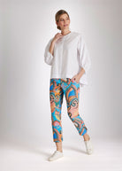 Schmale 7/8 - Hose USTRADI aus Bio - Baumwolle mit Stretch - FOX'S - Fashion