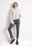 Schmale Hose ENESTRA aus Viskose-Mix mit Gummibund - FOX'S-Fashion