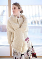 Stola GASTOLA in Fransen-Optik in Beige