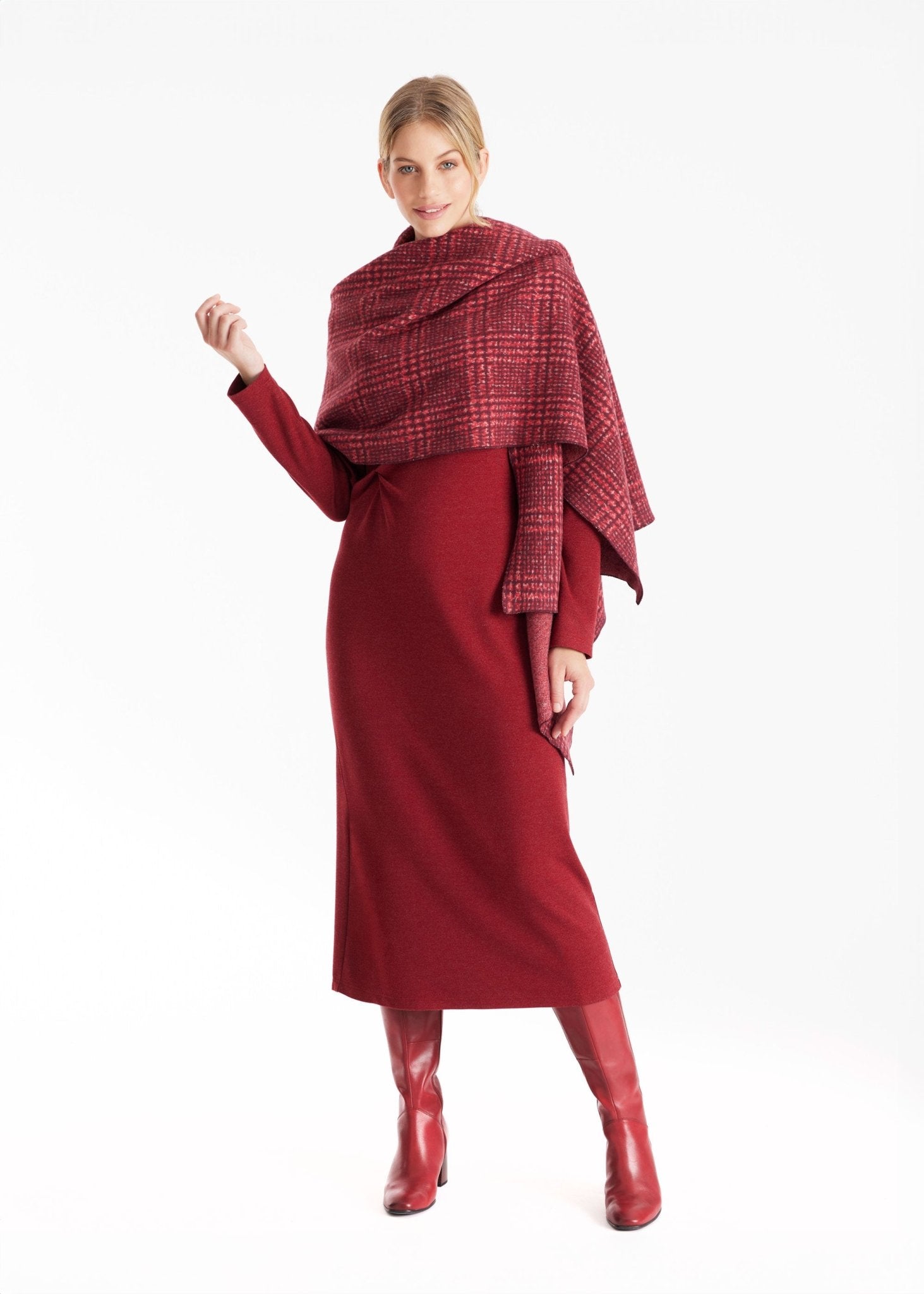 Stola SUSTOLA in Dunkelrot