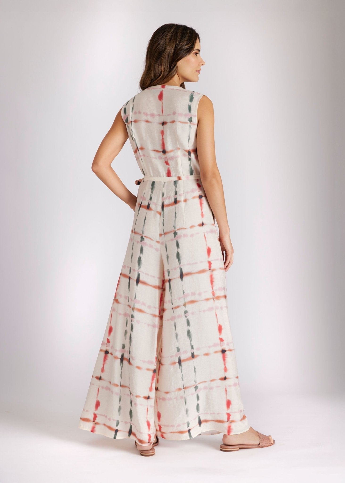 Taillierter Jumpsuit XYMPA aus Viskose mit weitem Bein - FOX'S - Fashion