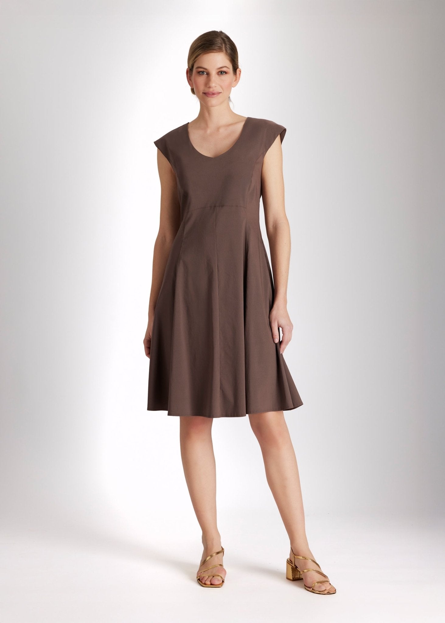 Tailliertes Kleid MUNGYA aus Baumwollmix mit Stretch - FOX'S - Fashion