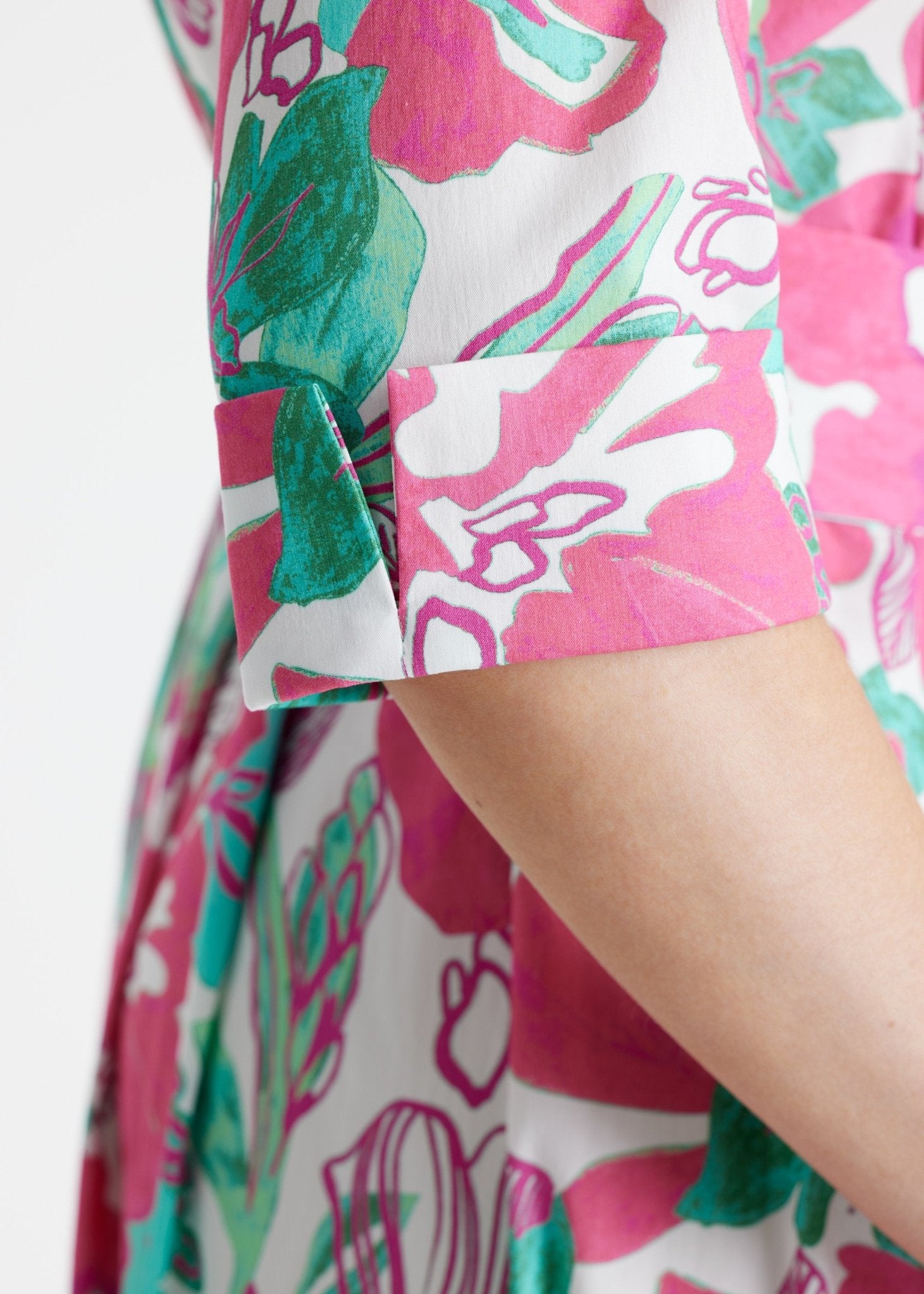 Tailliertes Kleid UDAXI aus Bio - Baumwolle - FOX'S - Fashion