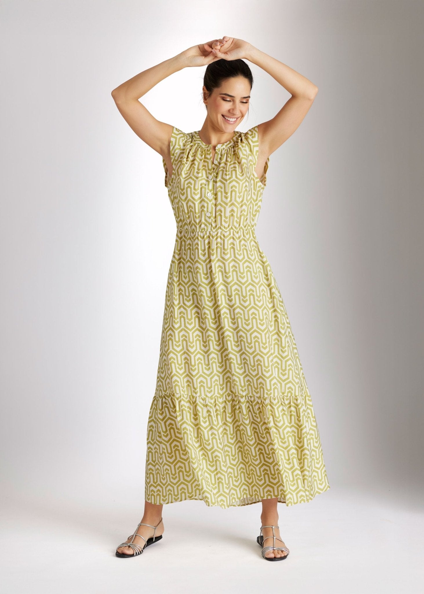 Tailliertes Kleid XAYANA aus Viskose - Mix mit Knopfleiste - FOX'S - Fashion