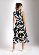 Tailliertes Midi - Kleid QUANOTA aus Viskose - Baumwolle - Mix - FOX'S - Fashion