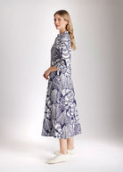 Tailliertes Midi - Kleid UVENTIA aus Bio - Baumwolle - FOX'S - Fashion